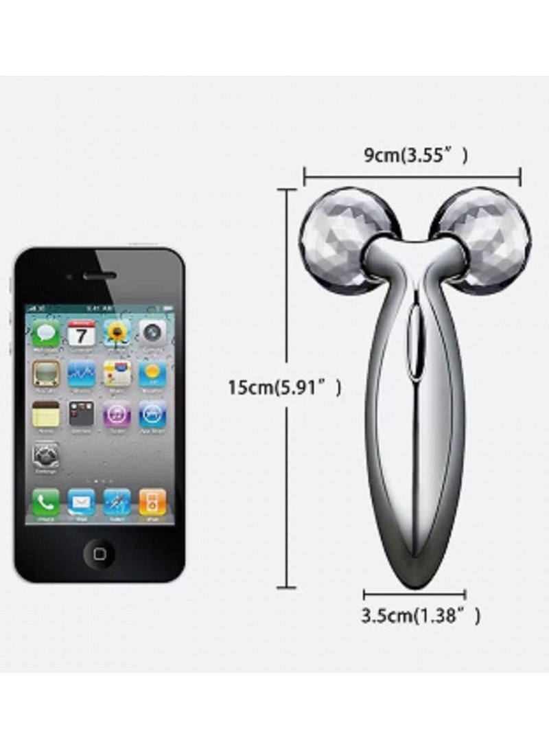 3D Face Roller Tool Silver - Image 3