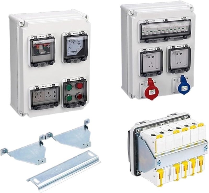 8 طرق صندوق توزيع قاطع الدائرة IP67 غطاء شفاف مقاوم للماء 3 قطع - Image 4