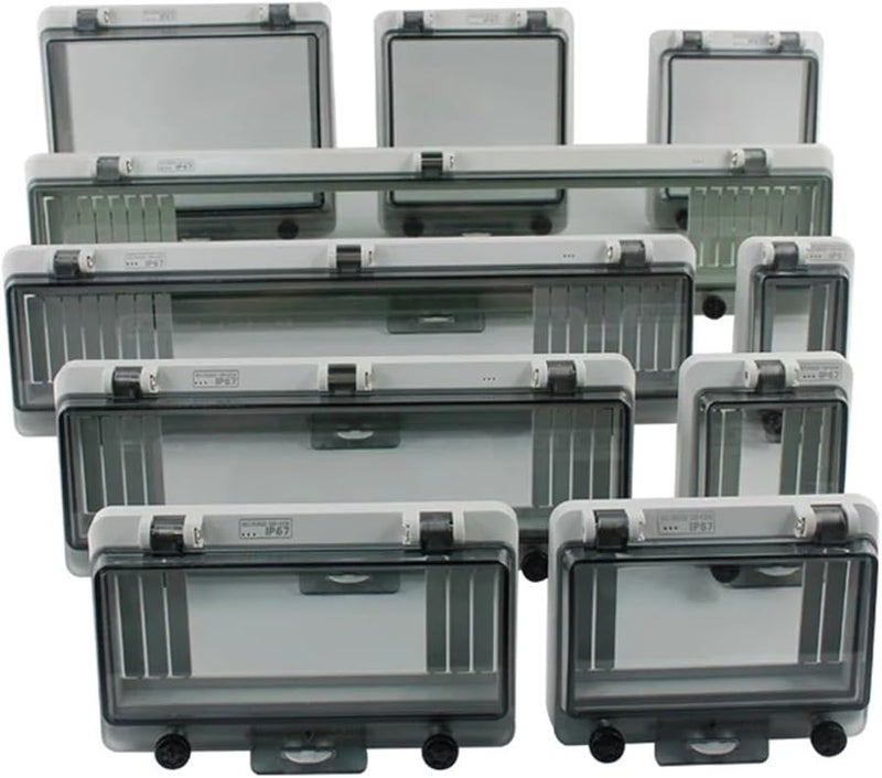 8 طرق صندوق توزيع قاطع الدائرة IP67 غطاء شفاف مقاوم للماء 3 قطع - Image 5