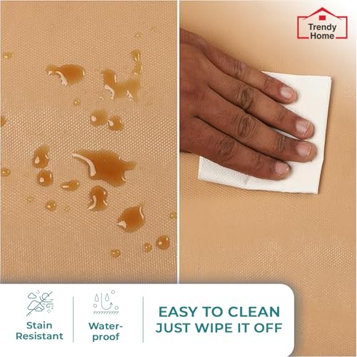 Senego by Trendy Home Anti-Slip Mat for Kitchen (45 cm x 5 m), Food Grade & Washable, Mat for Fridge, Shelves, Cupboards, EVA Shelf Liner Sheet for Drawers & Wardrobe (Diamond Texture, Beige) - Image 3