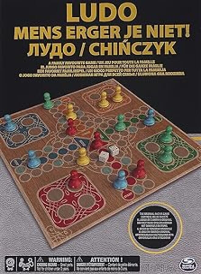SPINMASTER Ludo Black Gold FOIL Game