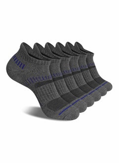 KASTWAVE Mens Ankle Socks，Low Cut Athletic Tab Socks(Gray)  - Image 1