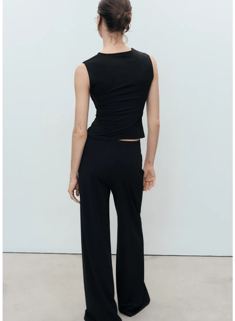 MANGO Fitted Top With Wide Straps