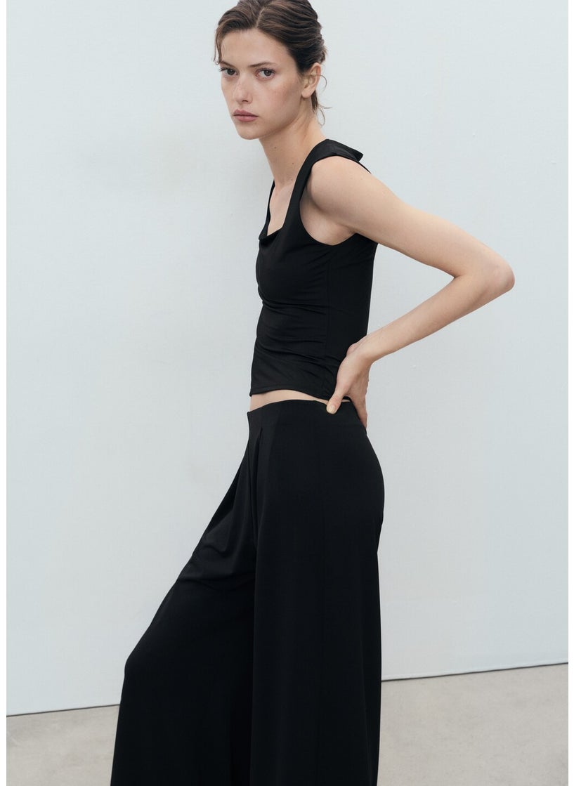 MANGO Fitted Top With Wide Straps  - Image 3