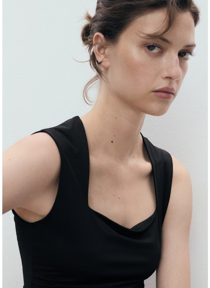 MANGO Fitted Top With Wide Straps  - Image 4