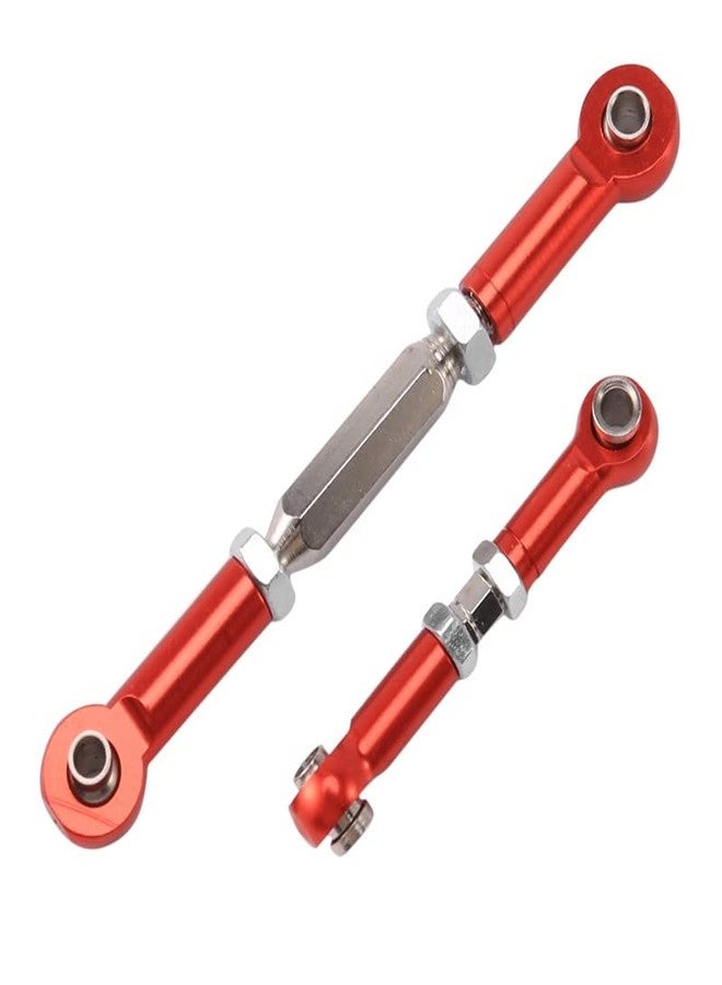 UURCSKY Aluminum Turnbuckles Camber Link Rod Ends Sets for 1/10 Slash 2WD 4X4/Hoss 2WD 4X4/Rustler 2WD 4X4/Stampede 2WD 4X4 Upgrade Parts RC Truck 7pcs/Set(Red) - Image 5