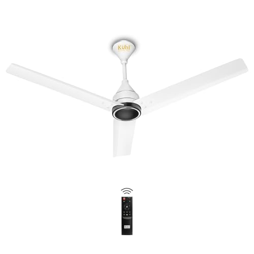 KUHL Arctis A4 1200 mm BLDC 65% Power Saving BLDC Ceiling Fan With Remote | BEE 5 Star Rated & ISI Marked | High Air Flow | 5 Year Warranty on Motor | White Dual - Image 1