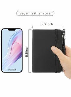 Y&D Pocket Notebook, 2 Pack Small Notebook with Pen, A6 Size Journal Hardcover  - Image 2