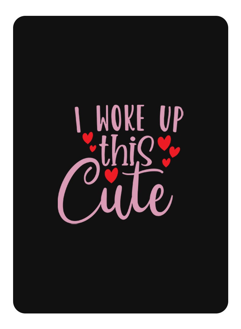 Theodor Protective Flip Case For Samsung Galaxy Tab S9 Plus With Trifold Stand Auto Wake Sleep Shockproof Cover i woke up this cute copy - Image 1