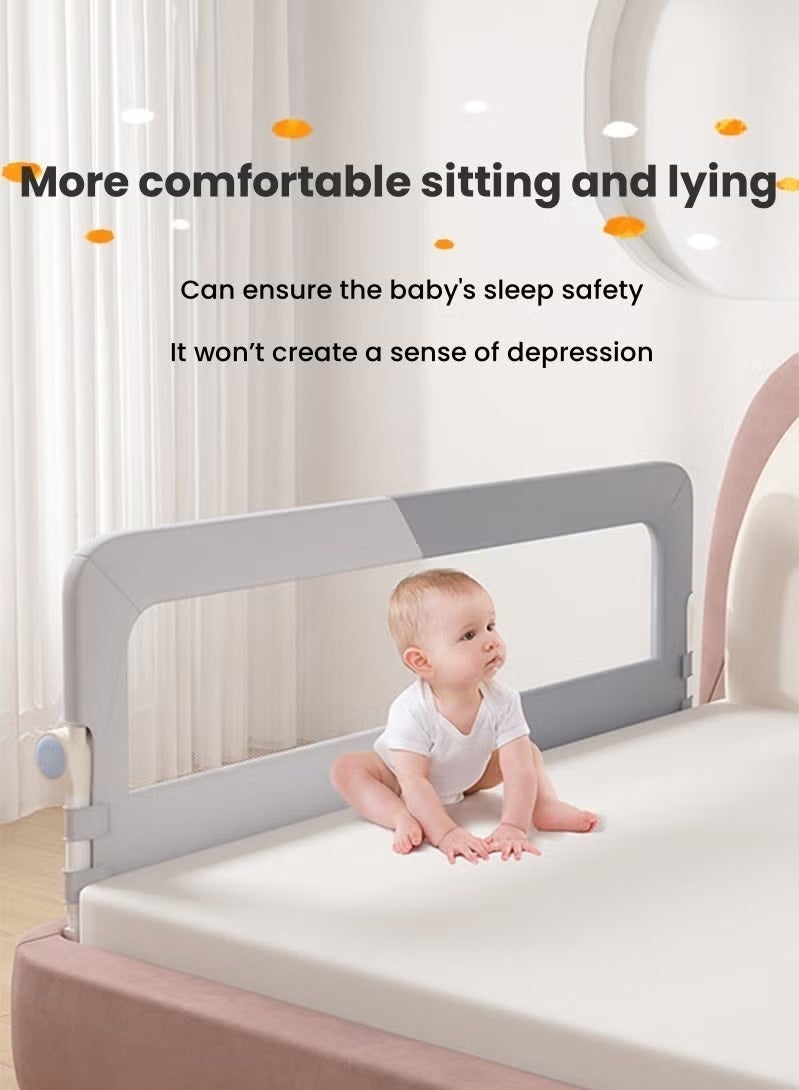 Y&D Height Adjustable Foldable Toddler Bed Rail, Baby Kids Bed Guard for Twin/Full/Queen/King Size Beds, Portable Bed Safety Barrier for Home Use - Image 5