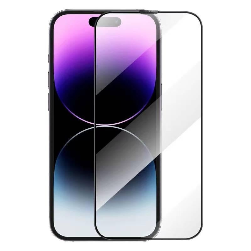 MS غطاء هاتف بGlass لـ iPhone 16 / 16 Plus / 16 Pro / 16 Pro Max مع ملمس غير لامع ومضاد للتجسس مع غير لامع مع وضوح عالي باللون شفاف - Image 5