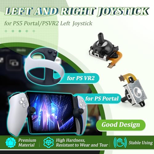 YWLRONG Left Joystick for PS5 Portal/PSVR2 Hall Effect Joysticks Replacement for PlayStation Portal Remote Player /VR2 Controller 3D Analog Stick Module Thumbsticks Accessories with Repair Tools - Image 3