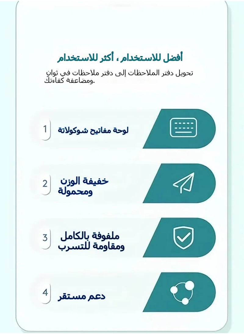 جنرال غلاف لوحة مفاتيح متوافق مع شاومي ريدمي باد إس إي 11 بوصة 2023، غلاف مع لوحة مفاتيح لمسية مخصص لجهاز ريدمي باد إس إي 11.  - Image 5