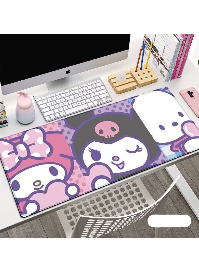 Y&D Kuromi Melody Cinnamoroll Large Gaming Keyboard Mouse Pad Non-Slip Rubber Cloth Computer Game Children Mat For Boys Girls - Image 2