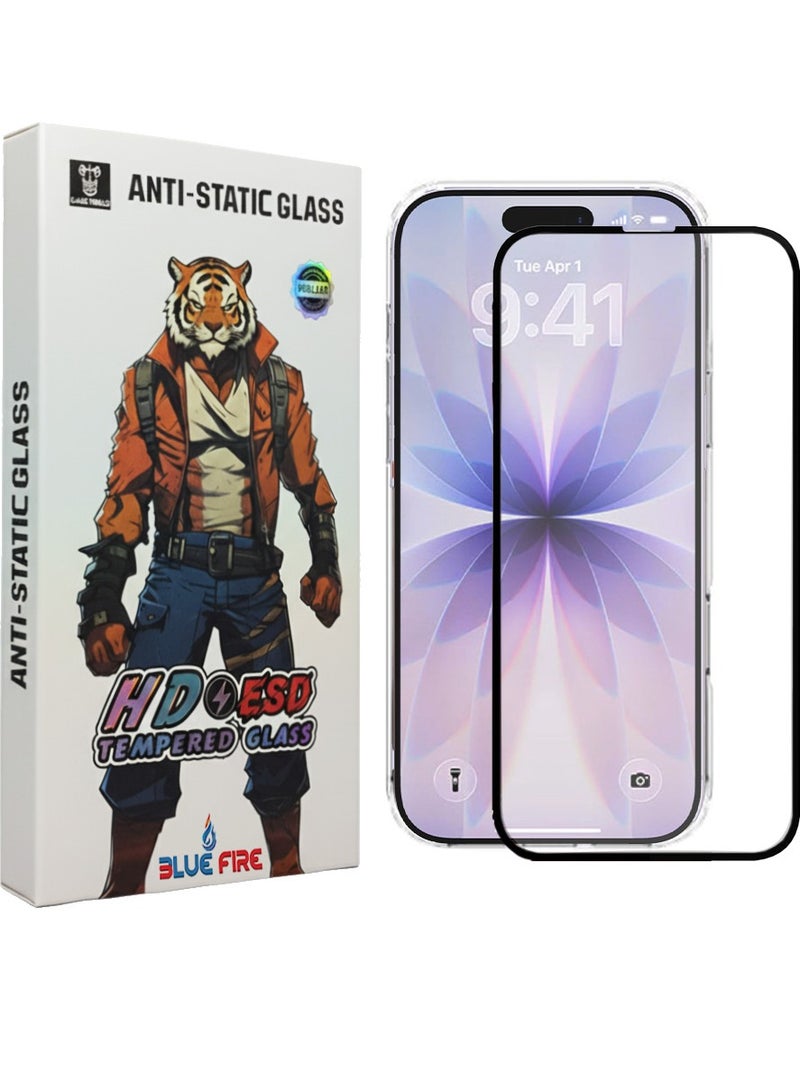 BlueFire iPhone 17 Screen Protector: 9H Military-Grade Shatterproof Tempered Glass, Ultra HD 8K Clear, Anti-Fingerprint, Anti-Static, Bubble-Free Installation Kit, Case Friendly - Image 1