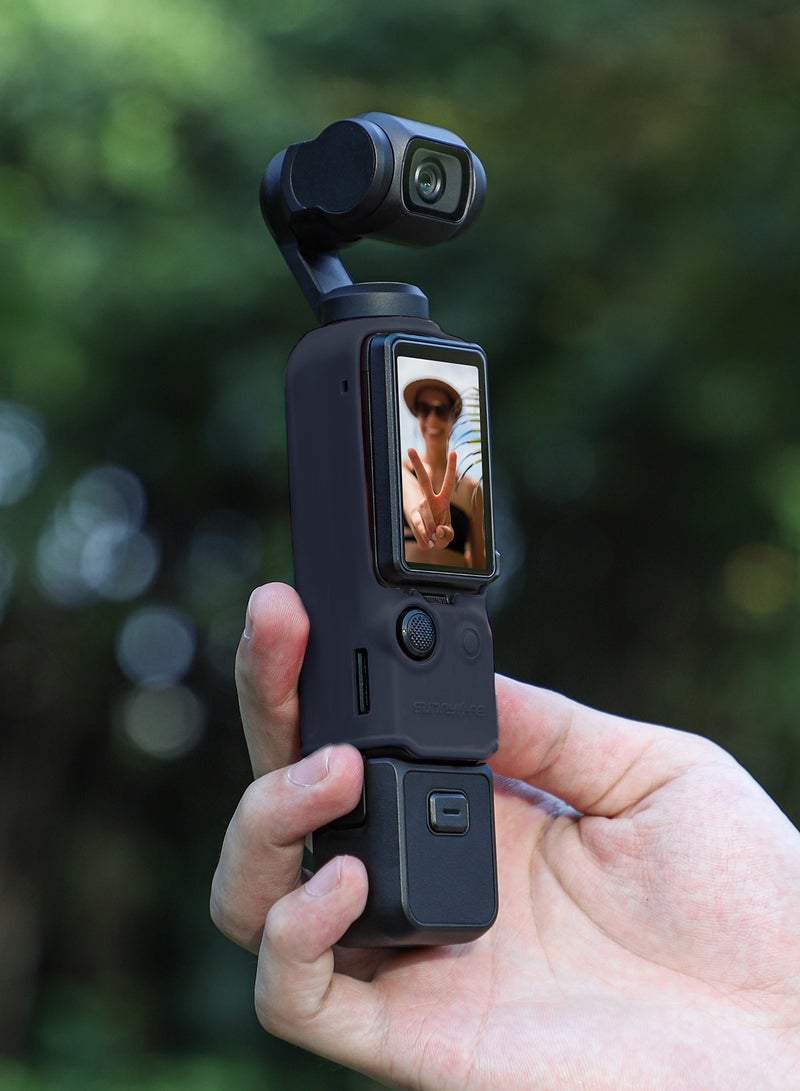 Sunnylife غطاء سيليكون لجهاز DJI OSMO Pocket 3، غطاء واقي مضاد للخدش ومضاد للانزلاق، حجم صغير متوافق مع Pocket 3 بدون مقبض - Image 1