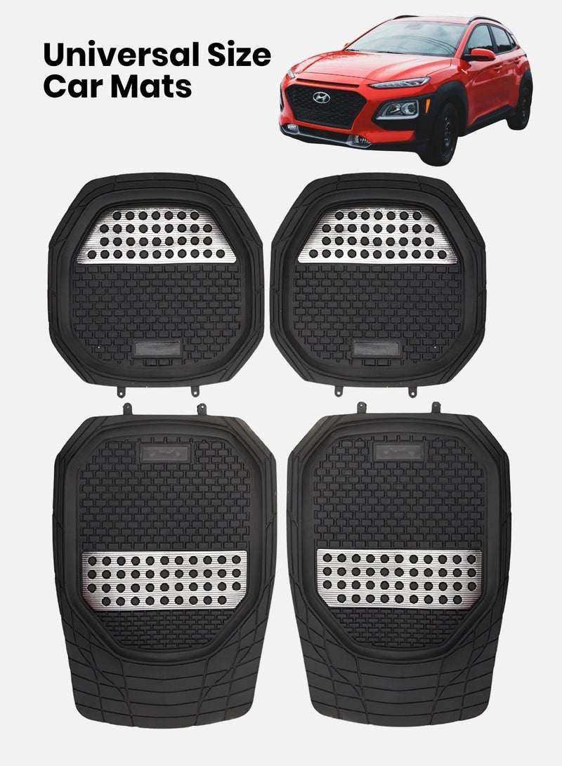SHOELAY Heavy Duty Universal Car Floor Mats, Trim-to-Fit Design with Non-Slip Backing, Waterproof & Dustproof Protection for All Vehicles - Image 1