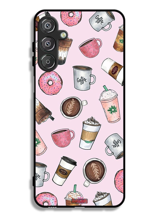 Tolwak Samsung Galaxy F36 Protective Case Cover Coffee Lover Art - Image 1