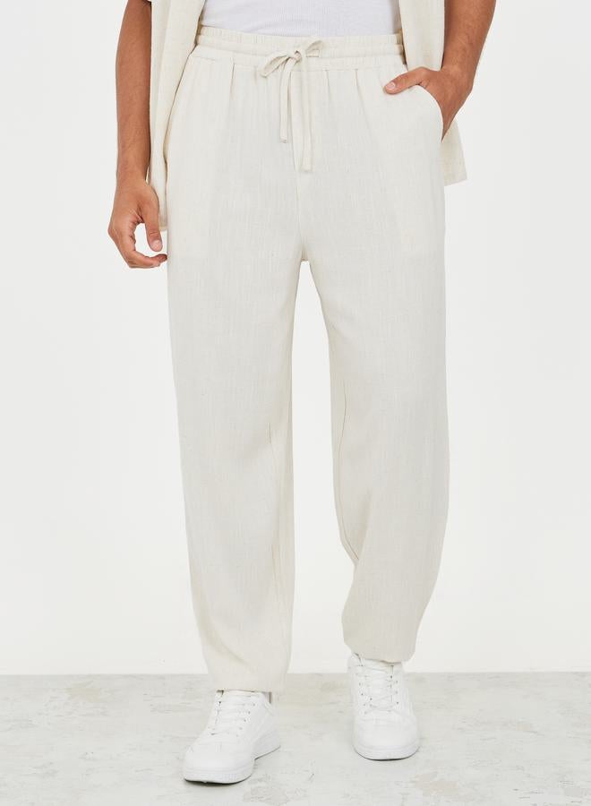 Styli Premium Linen Balloon Fit Pants  - Image 1