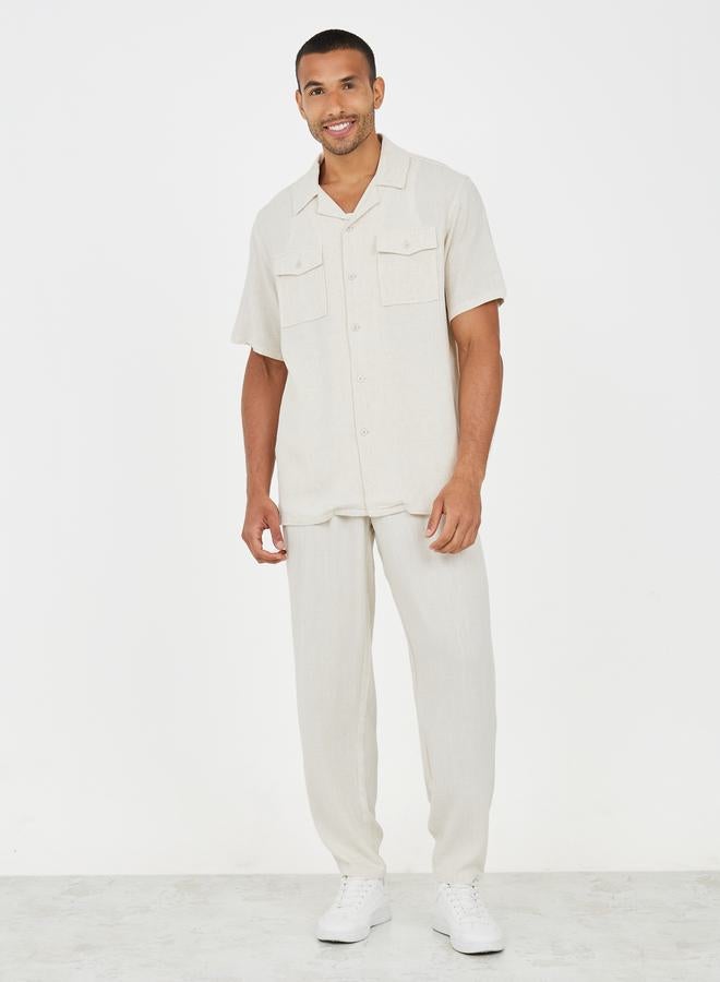 Styli Premium Linen Balloon Fit Pants  - Image 3