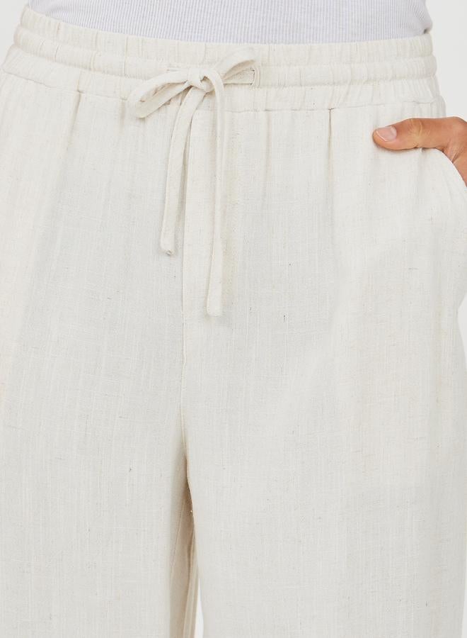ستايلي بنطلون لينن بالون فيت فاخر - Image 4