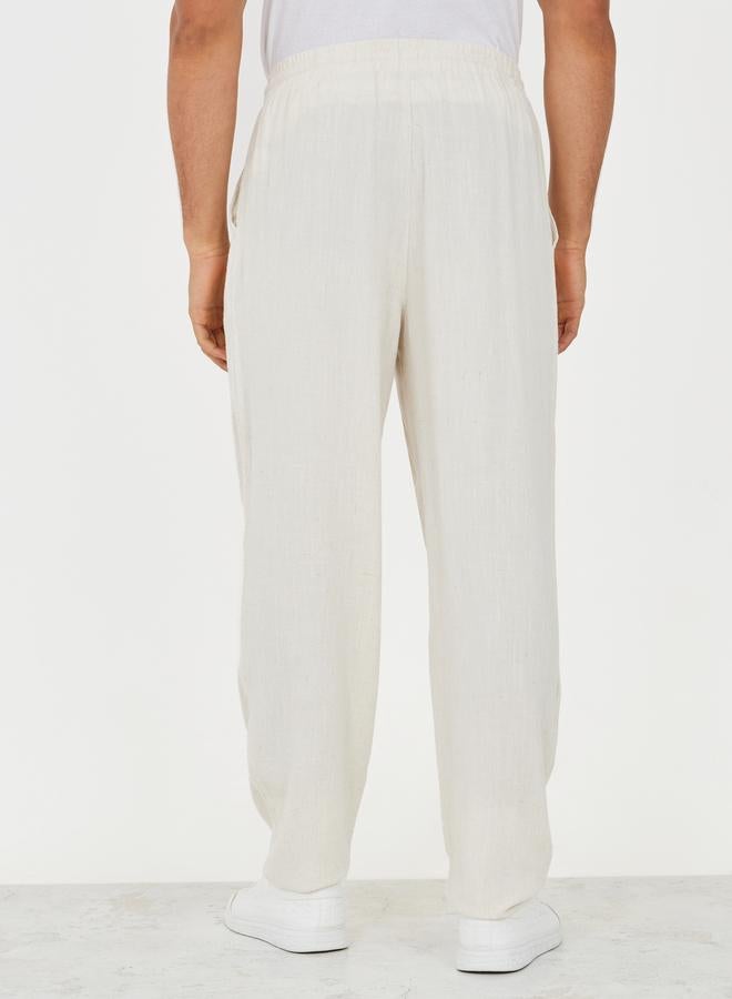 ستايلي بنطلون لينن بالون فيت فاخر - Image 5