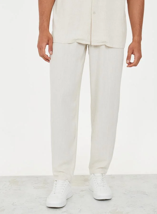 ستايلي بنطلون لينن بالون فيت فاخر