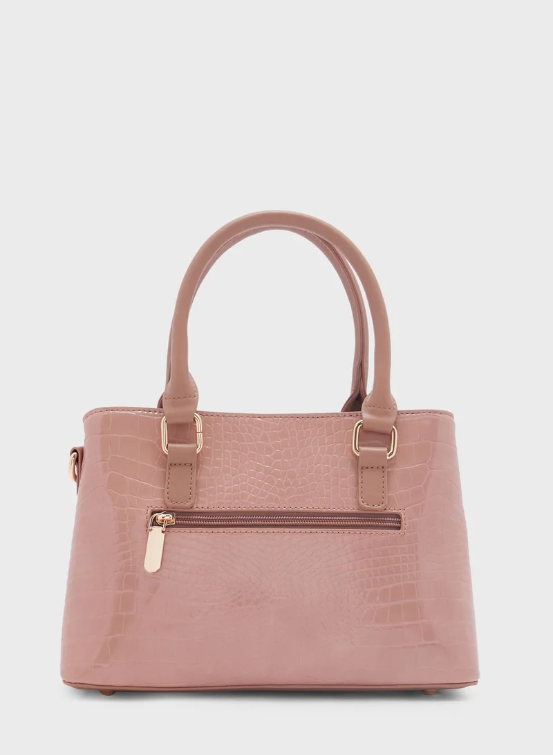 Khizana Croc Effect Satchel