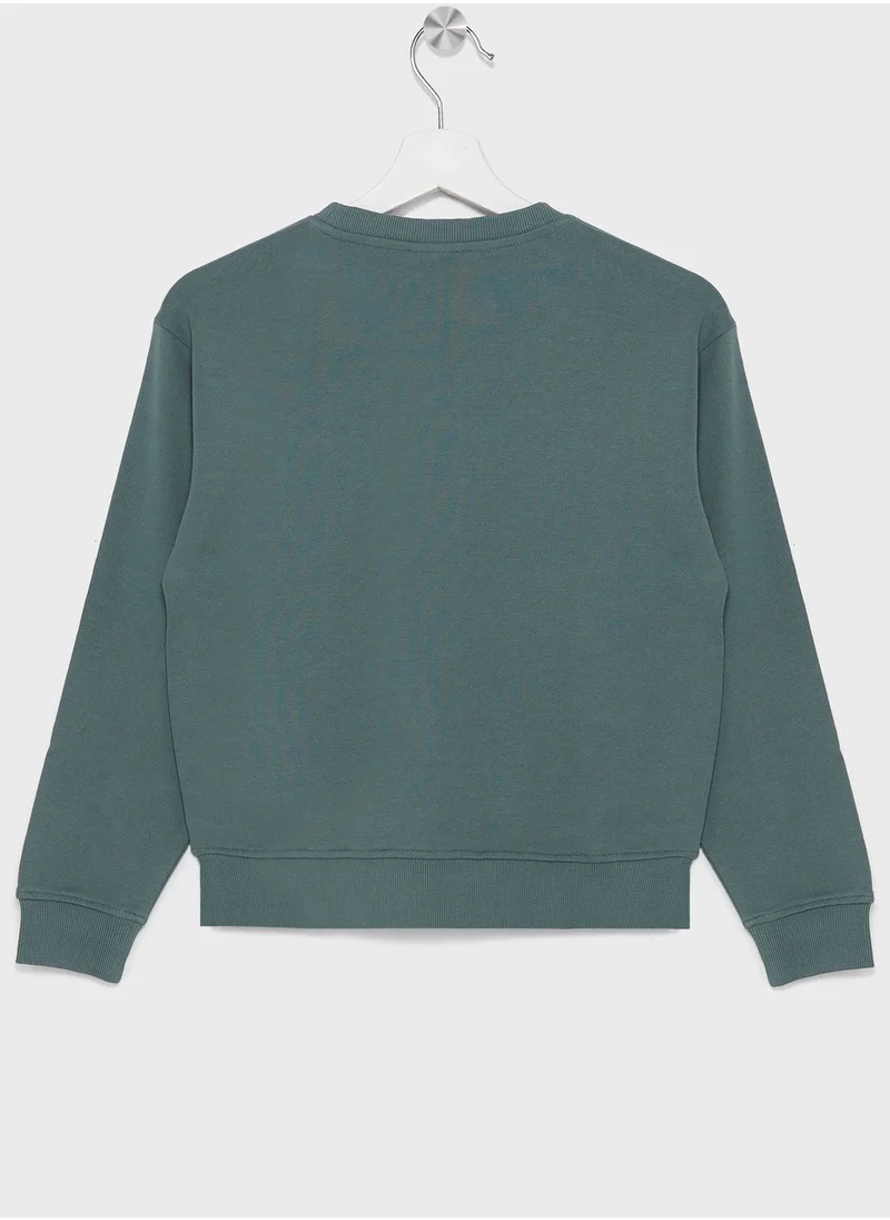 Vero Moda Girl Kids Slogan Print Sweatshirt