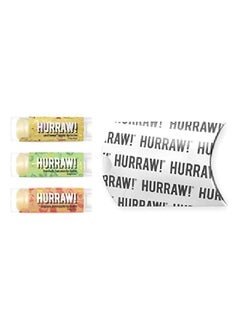 Hurraw! Ahiflower Apple Baobab Banana Papaya Pineapple Lip Balms 3 Pack Bundle: Organic Certified Vegan Cruelty And Gluten Free Nongmo 100% Natural Bee Shea Soy & Palm Free Made In Usa  - Image 3