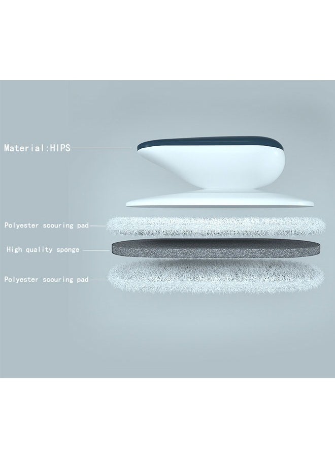 ZCM-HAPPY 3 Piece Kitchen Durable Firm Handheld Cleaning Sponge Brush Set Countertop Cleaning Dish Cleaning Brush Kitchen Sponge Brush for Efficient Scrubbing and Cleaning  - Image 3