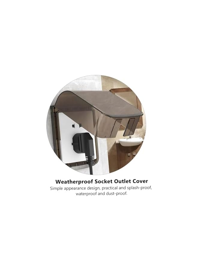 promass Outdoor Outlet Cover, 2 Pack Self Adhesive Outdoor Plug Cover, Waterproof Outlet Cover Box, Electrical Outlet Cover for Bathroom, Kitchen, Indoor, Outdoor and Many Other Places - Image 3