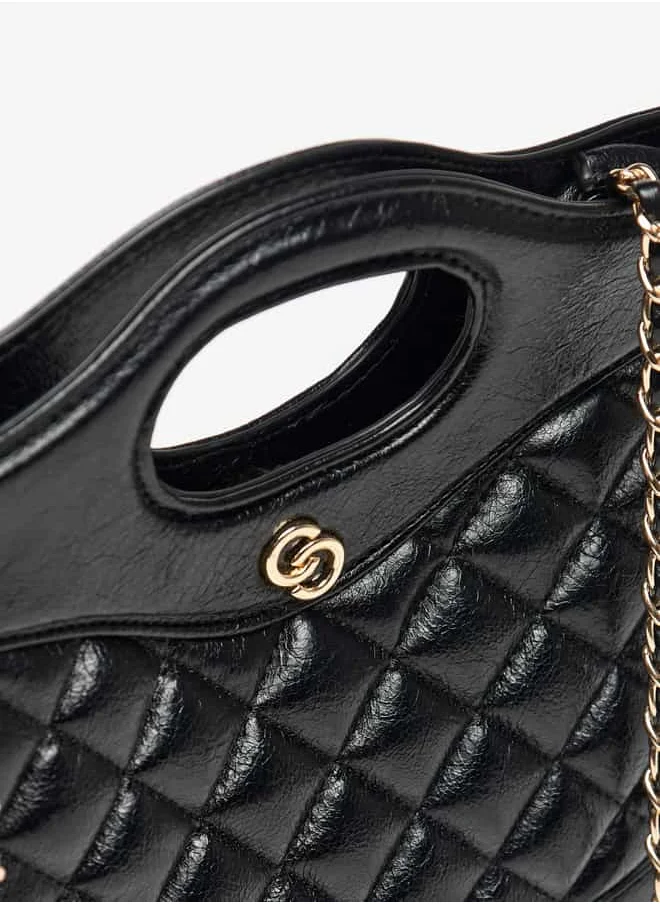 Celeste Women Quilted Shoulder Bag with Button Closure