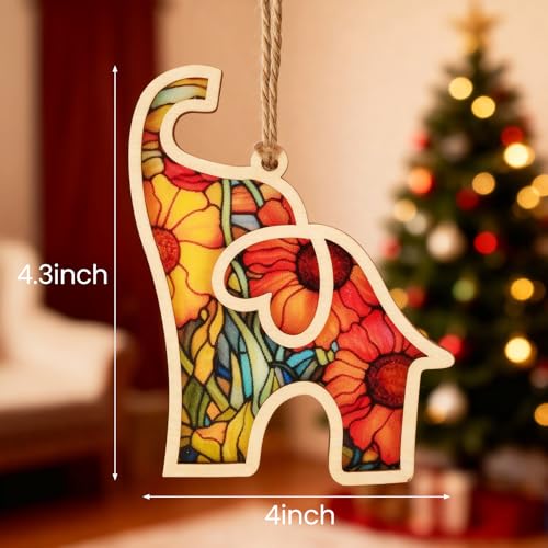 Manoai 6 Pcs Friendship Elephant Ornament with Story Card, Elephant Gifts for Women Sisterhood Ornament, Friendship Gifts for Women, Birthday Presents for Best Friends Sisters Special Bond Decor, Suncatcher - Image 3