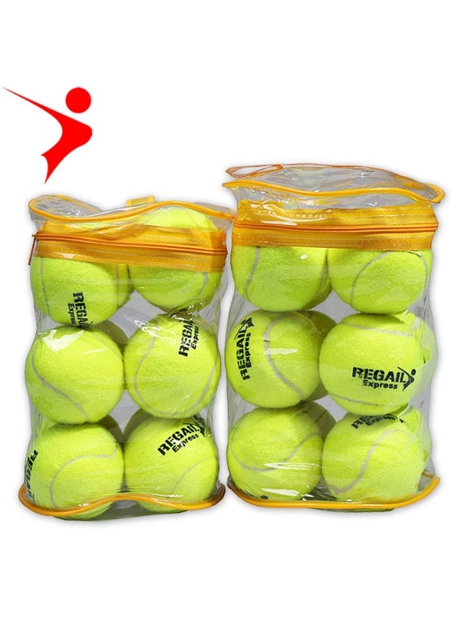 12 Pack Tennis Balls, Advanced Pressure Training Tennis Balls Practice Balls Tennis Balls for Dogs, Tennis with Bag for Transport, Beginner Exercise Training Ball