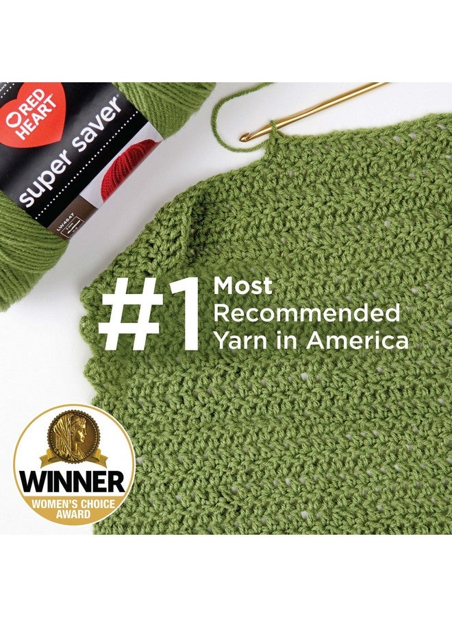 Red Heart Super Saver White Yarn - 3 Pack of 198g/7oz - Acrylic - 4 Medium (Worsted) - 364 Yards - Knitting/Crochet - Image 2