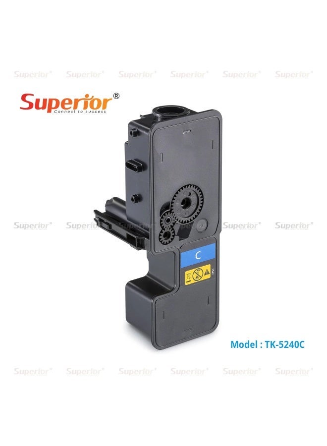 SOS Superior Superior TK-5240C Cyan High Yield Compatible Toner Cartridge – For Kyocera ECOSYS M5526cdn / M5526cdw, ECOSYS P5026cdn / P5026cdw - Image 2