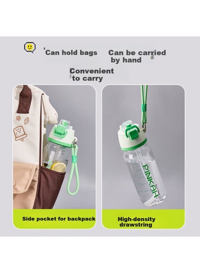 Cica Sports Spray Water Bottle For Children And Students Aged 6-12, Summer Large Capacity Tritan Spray Cup - Image 2