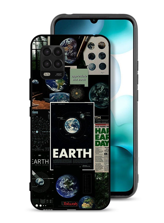 Tolwak Xiaomi Mi 10 Lite 5G Protective Case Cover Earth - Image 1