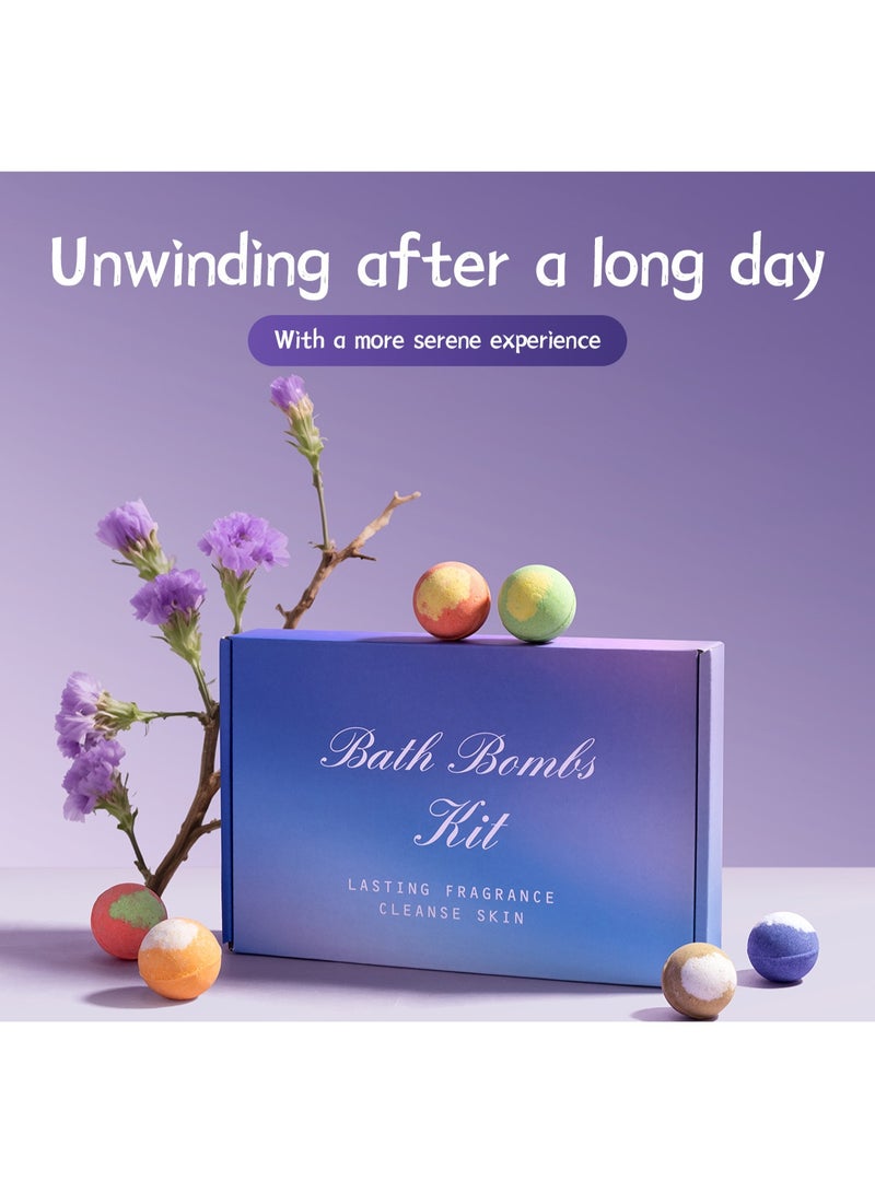 Bath Bombs 24-piece bubble bath bomb gift set, including essential oil bath bombs and foot bath balls, creating a charming atmosphere | Revitalize body skin - Image 3