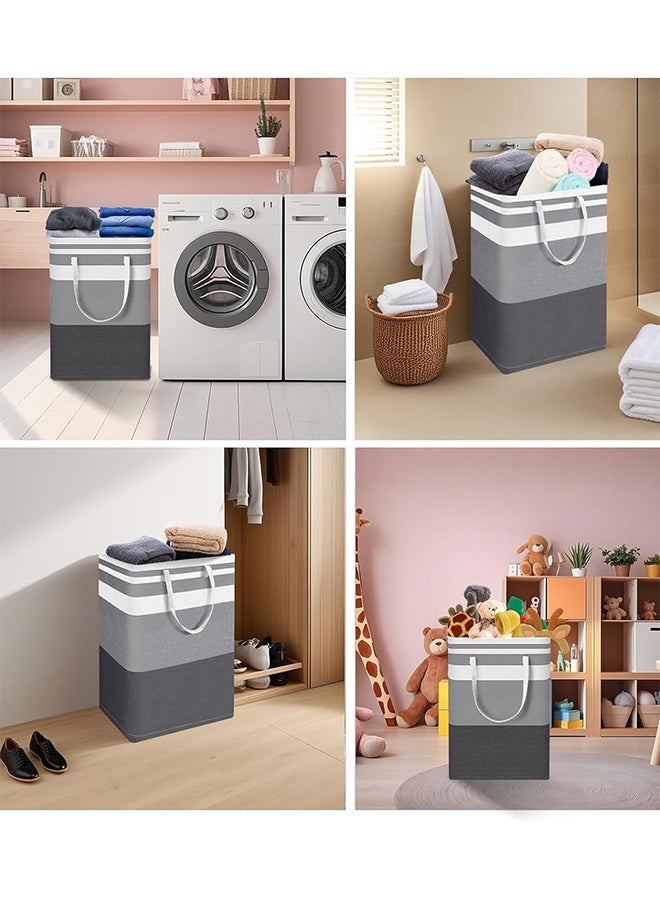 TaqwaMart 2-Pack Collapsible Laundry Hamper - 75 Liter Freestanding Waterproof Hamper with Reinforced Handles for Clothes, Toys, and More - Great for Dorms and Homes - Image 4