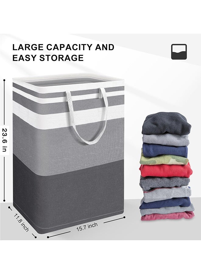 TaqwaMart 2-Pack Collapsible Laundry Hamper - 75 Liter Freestanding Waterproof Hamper with Reinforced Handles for Clothes, Toys, and More - Great for Dorms and Homes - Image 2