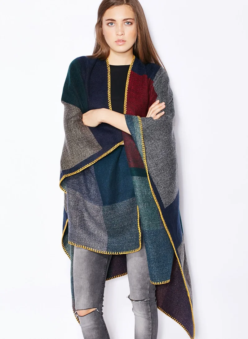 ONLY Colour Block Poncho