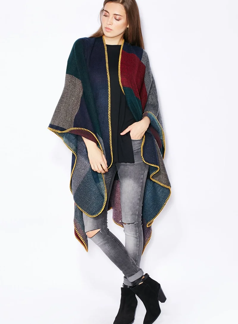 ONLY Colour Block Poncho
