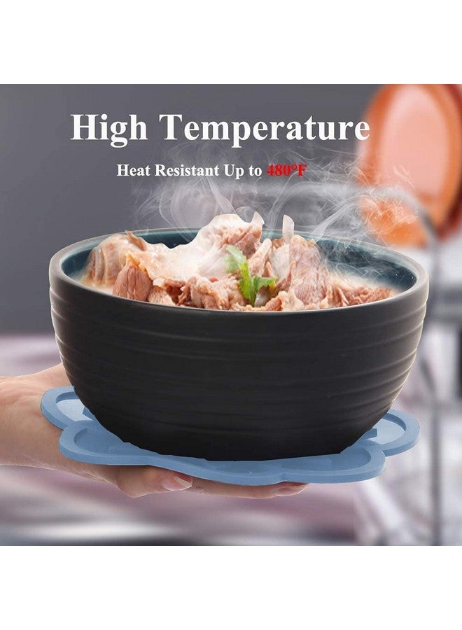 P-Plus International Silicone Trivets Mat for Dish Hot Pads for Counter Top,Pan and Pot Heat Resistant Hot Protector (Fulda_B Pack of 4 Random) - Image 3