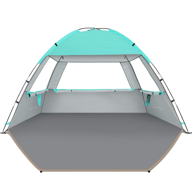 Venustas Beach Tent Sun Shelter for 3/4-5/6-7/8-10 Person, UPF 50+ UV Protection Beach Canopy, Lightweight and Easy Setup Cabana, Portable Beach Shade Tent - Image 1