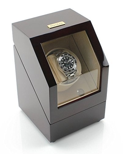 Heiden Single Watch Winder - Japanese Motor - AC Adapter Included - Can Run on Batteries - 12 Multiple Settings - Zero Magnetization Single Watch Winder (Cherry Wood) - Image 2