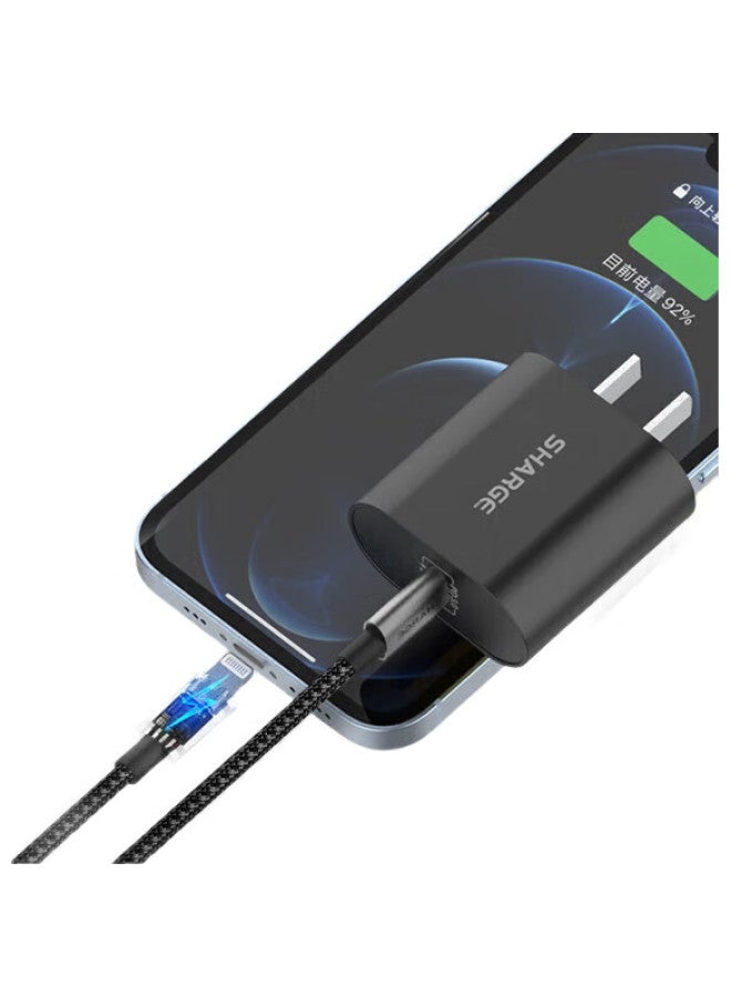 SHARGE Shanji Apple Data Cable, Mfi Certified, Fast Charging Cable, Compatible With Pd27W/20W/18W, Universal For Iphone14Promax/13/12/11/Xs, Smartphones, Ipad Tablets - Image 3