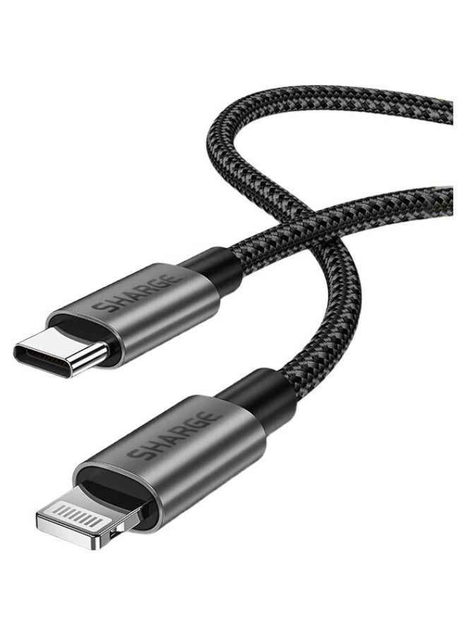 SHARGE Shanji Apple Data Cable, Mfi Certified, Fast Charging Cable, Compatible With Pd27W/20W/18W, Universal For Iphone14Promax/13/12/11/Xs, Smartphones, Ipad Tablets - Image 1