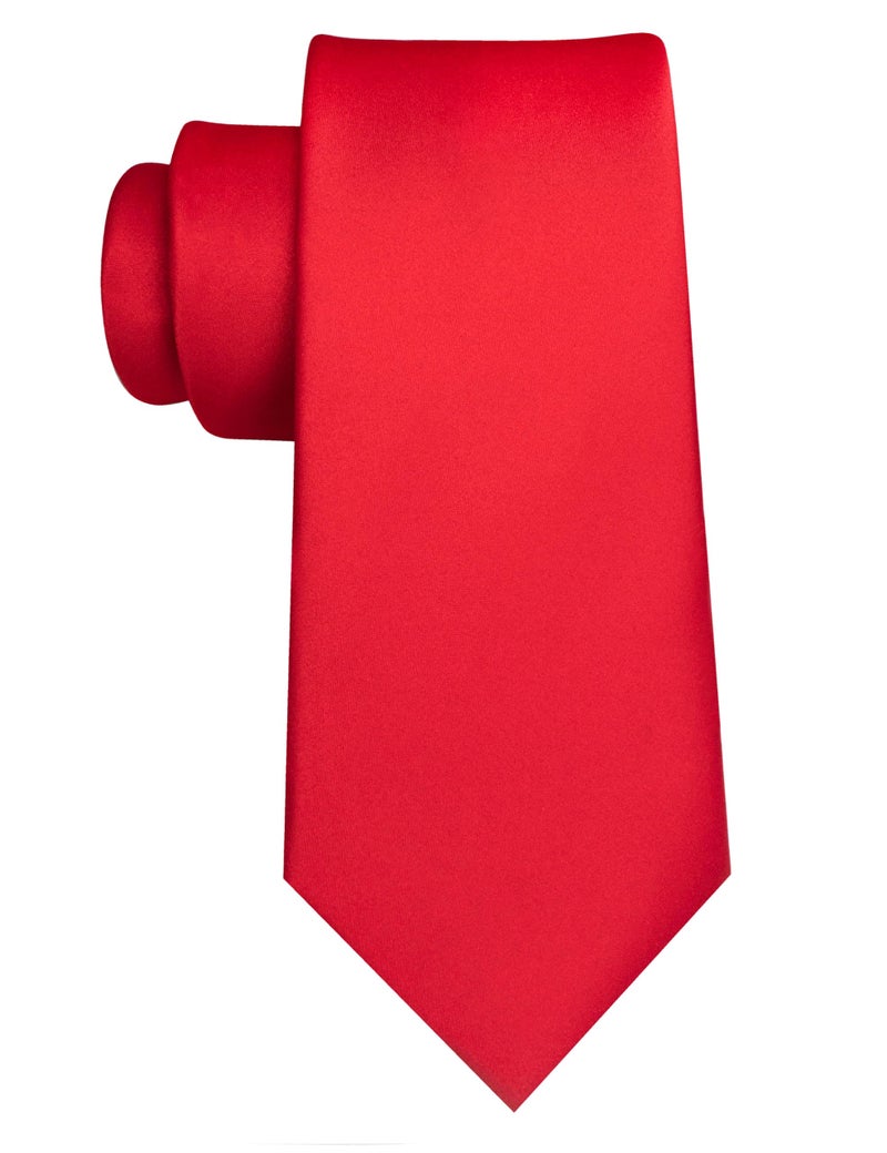 JEMYGINS Red Tie Silk Necktie for Men Business and Wedding - Image 3